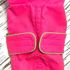 Vibrant Pink and Gray Dog Rain Jacket